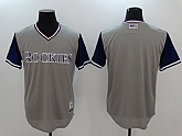 Customized Men's Colorado Rockies Majestic Gray 2017 Players Weekend Team Jersey,baseball caps,new era cap wholesale,wholesale hats