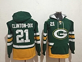 Green Bay Packers 21 Ha Ha Clinton-Dix Green All Stitched Hooded Sweatshirt,baseball caps,new era cap wholesale,wholesale hats