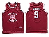 Hillman College Theater #9 Dwayne Wayne Red Stitched Movie Jersey,baseball caps,new era cap wholesale,wholesale hats