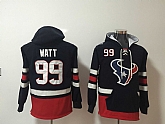 Houston Texans 99 J.J. Watt Navy All Stitched Hooded Sweatshirt,baseball caps,new era cap wholesale,wholesale hats