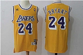 Los Angeles Lakers #24 Kobe Bryant Yellow Hardwood Classics Stitched NBA Jerseys,baseball caps,new era cap wholesale,wholesale hats