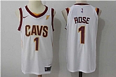 Nike Cleveland Cavaliers #1 Derrick Rose White Stitched NBA Jersey,baseball caps,new era cap wholesale,wholesale hats