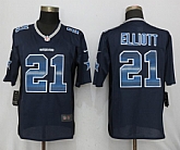 Nike Dallas Cowboys #21 Elliott Navy Blue Strobe Limited Jersey,baseball caps,new era cap wholesale,wholesale hats