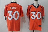 Nike Denver Broncos #30 Terrell Davis Orange Team Color Vapor Untouchable Limited Jerseys,baseball caps,new era cap wholesale,wholesale hats