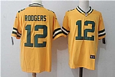 Nike Green Bay Packers #12 Aaron Rodgers Yellow Vapor Untouchable Player Limited Jerseys,baseball caps,new era cap wholesale,wholesale hats