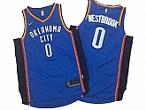 Nike Oklahoma City Thunder #0 Russell Westbrook Blue Stitched NBA Jersey,baseball caps,new era cap wholesale,wholesale hats