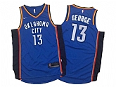 Nike Oklahoma City Thunder #13 Paul George Blue Stitched NBA Jersey,baseball caps,new era cap wholesale,wholesale hats
