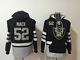 Oakland Raiders 52 Khalil Mack Black All Stitched Hooded Sweatshirt,baseball caps,new era cap wholesale,wholesale hats