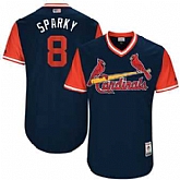 St. Louis Cardinals #8 Mike Leake Sparky Majestic Navy 2017 Players Weekend Jersey JiaSu,baseball caps,new era cap wholesale,wholesale hats