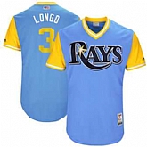 Tampa Bay Rays #3 Evan Longoria Longo Majestic Light Blue 2017 Players Weekend Jersey JiaSu,baseball caps,new era cap wholesale,wholesale hats