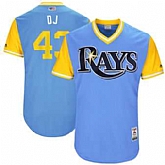 Tampa Bay Rays #43 Dan Jennings DJ Majestic Light Blue 2017 Players Weekend Jersey JiaSu,baseball caps,new era cap wholesale,wholesale hats