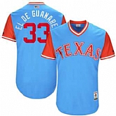 Texas Rangers #33 Martin Perez El de Guanare Majestic Light Blue 2017 Players Weekend Jersey JiaSu,baseball caps,new era cap wholesale,wholesale hats