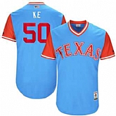 Texas Rangers #50 Keone Kela Ke Majestic Light Blue 2017 Players Weekend Jersey JiaSu,baseball caps,new era cap wholesale,wholesale hats