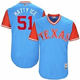Texas Rangers #51 Matt Bush Matty Ice Majestic Light Blue 2017 Players Weekend Jersey JiaSu,baseball caps,new era cap wholesale,wholesale hats