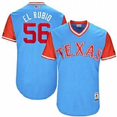 Texas Rangers #56 Austin Bibens-Dirkx El Rubio Majestic Light Blue 2017 Players Weekend Jersey JiaSu,baseball caps,new era cap wholesale,wholesale hats