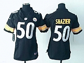 Women Nike Pittsburgh Steelers #50 Ryan Shazier Black Team Color Game Stitched Jerseys,baseball caps,new era cap wholesale,wholesale hats