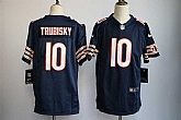 Youth Nike Chicago Bears #10 Mitchell Trubisky Navy Blue Team Color Game Stitched Jerseys
