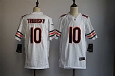Youth Nike Chicago Bears #10 Mitchell Trubisky White Team Color Game Stitched Jerseys,baseball caps,new era cap wholesale,wholesale hats