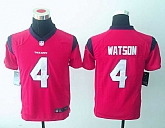 Youth Nike Houston Texans #4 Deshaun Watson Red Team Color Game Stitched Jerseys