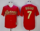 Houston Astros #7 Craig Biggio Red Gold Cooperstown Collection Stitched MLB Jerseys,baseball caps,new era cap wholesale,wholesale hats