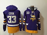 Minnesota Vikings #33 Dalvin Cook Purple All Stitched Hooded Sweatshirt,baseball caps,new era cap wholesale,wholesale hats