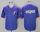 Montreal Expos Blank Blue Throwback Stitched MLB Jerseys,baseball caps,new era cap wholesale,wholesale hats