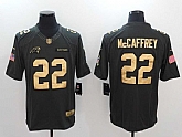 Nike Carolina Panthers #22 Christian McCaffrey Anthracite Gold Salute To Service Limited Jersey,baseball caps,new era cap wholesale,wholesale hats