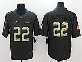 Nike Carolina Panthers #22 Christian McCaffrey Anthracite Salute to Service Limited Jersey,baseball caps,new era cap wholesale,wholesale hats