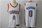Nike Oklahoma City Thunder #0 Russell Westbrook White Stitched NBA Jersey,baseball caps,new era cap wholesale,wholesale hats