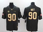 Nike Pittsburgh Steelers #90 T.J. Watt Anthracite Gold Salute To Service Limited Jersey,baseball caps,new era cap wholesale,wholesale hats
