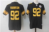 Nike Pittsburgh Steelers #92 James Harrison Black Color Rush Limited Jerseys,baseball caps,new era cap wholesale,wholesale hats
