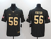 Nike San Francisco 49ers #56 Reuben Foster Anthracite Gold Salute To Service Limited Jersey,baseball caps,new era cap wholesale,wholesale hats