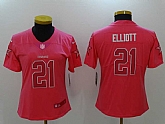 Women Limited Nike Dallas Cowboys #21 Ezekiel Elliott Pink Rush Fashion Stitched Jersey,baseball caps,new era cap wholesale,wholesale hats
