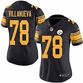 Women Limited Nike Pittsburgh Steelers #78 Alejandro Villanueva Black Color Rush Jerseys,baseball caps,new era cap wholesale,wholesale hats