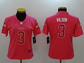 Women Limited Nike Seattle Seahawks #3 Russell Wilson Pink Rush Fashion Stitched Jersey,baseball caps,new era cap wholesale,wholesale hats