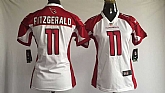 Women Nike Arizona Cardinals #11 Larry Fitzgerald White Team Color Game Stitched Jerseys