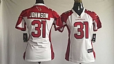 Women Nike Arizona Cardinals #31 David Johnson White Team Color Game Stitched Jerseys