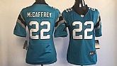 Women Nike Carolina Panthers #22 Christian McCaffrey Blue Team Color Game Stitched Jerseys