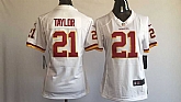 Women Nike Washington Redskins #21 Sean Taylor White Team Color Game Stitched Jerseys