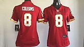 Women Nike Washington Redskins #8 Kirk Cousins Red Team Color Game Stitched Jerseys,baseball caps,new era cap wholesale,wholesale hats