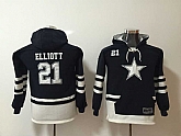 Youth Dallas Cowboys #21 Ezekiel Elliott Navy All Stitched Hooded Sweatshirt,baseball caps,new era cap wholesale,wholesale hats