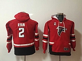 Youth Nike Atlanta Falcons #2 Matt Ryan Red All Stitched Hooded Sweatshirt,baseball caps,new era cap wholesale,wholesale hats