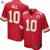 Youth Nike Kansas City Chiefs #10 Tyreek Hill Red Team Color Game Stitched Jerseys