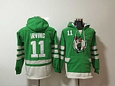 Celtics #11 Kyrie Irving Green All Stitched Hooded Sweatshirt,baseball caps,new era cap wholesale,wholesale hats