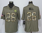 Nike Steelers #26 Le'Veon Bell Olive Camo Salute To Service Limited Jersey,baseball caps,new era cap wholesale,wholesale hats