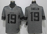 Nike Vikings #19 Adam Thielen Gray Gridiron Gray Limited Jersey,baseball caps,new era cap wholesale,wholesale hats