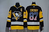 Pittsburgh Penguins #87 Sidney Crosby Black USA Flag Adidas Stitched Jersey,baseball caps,new era cap wholesale,wholesale hats