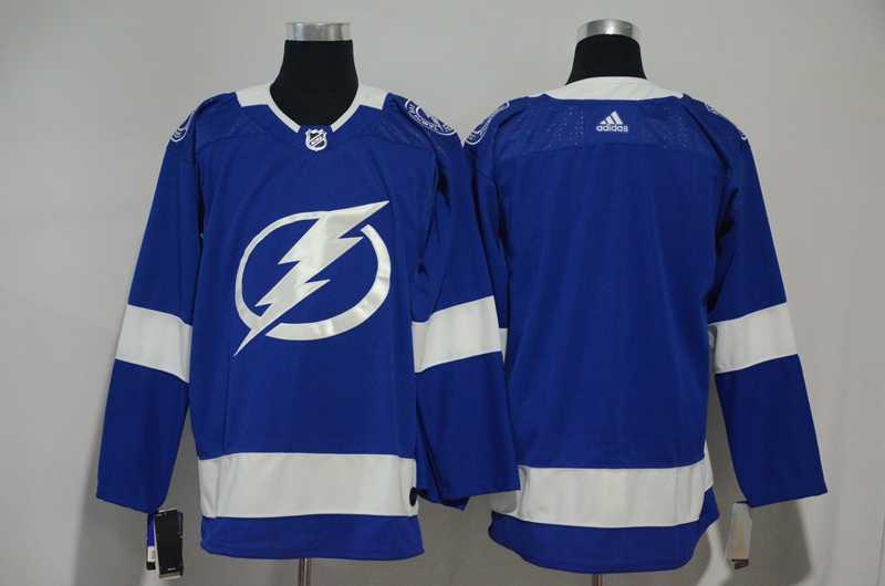 Tampa Bay Lightning Blank Blue Adidas Stitched Jersey