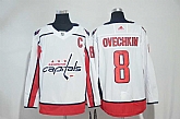 Washington Capitals #8 Alexander Ovechkin White Adidas Stitched Jersey,baseball caps,new era cap wholesale,wholesale hats