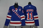 Women New York Rangers #11 Mark Messier Blue Adidas Stitched Jersey,baseball caps,new era cap wholesale,wholesale hats